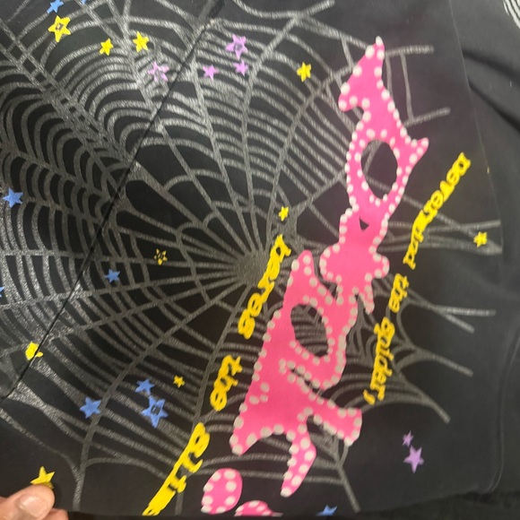 Black and Pink Graphic Men's Sweater